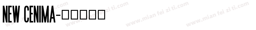 new cenima字体转换
